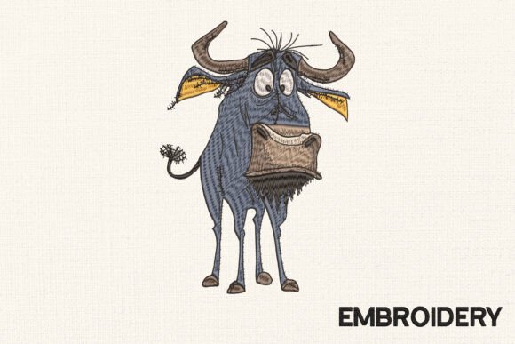 Funny Wildebeest Embroidery Design Review