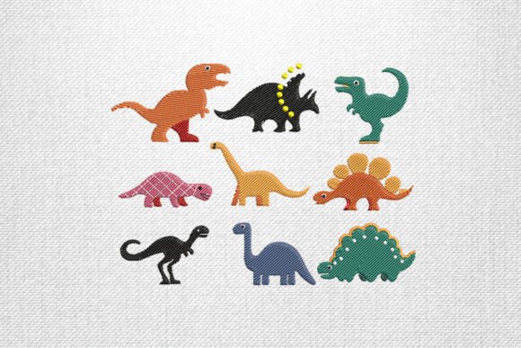 Review: Cute Dinosaur Embroidery Design Set for Makers
