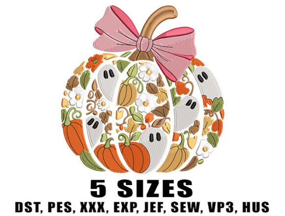 Review: Cute Girly Pumpkin Embroidery Design for Holiday Sales