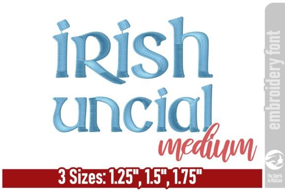 Review: Irish Uncial Embroidery Font - Medium