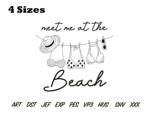 Review: Meet Me at the Beach Embroidery for Boutique Sweatshirts