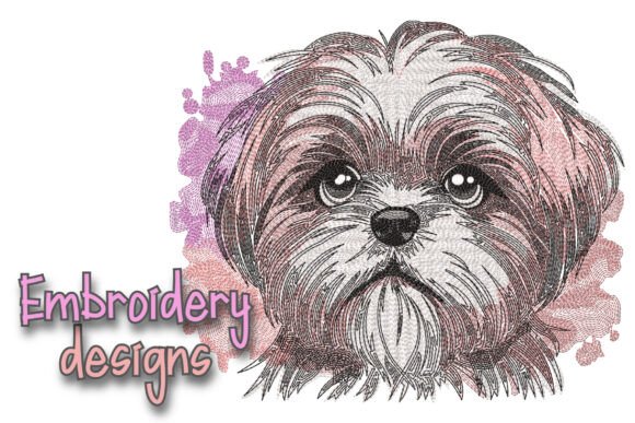 Review: Shih Tzu Dog Embroidery Design for Craft Fairs