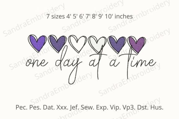Reviewing One Day at a Time Embroidery Design