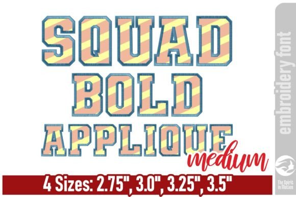 Reviewing Squad Bold Applique Font for Real Projects