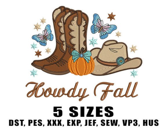 Reviewing the Cozy Fall Cowboy Embroidery Design