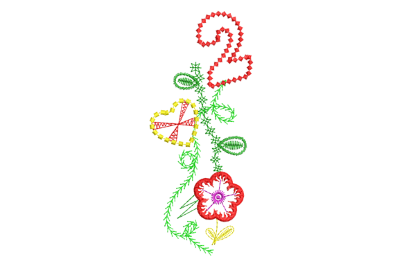 Reviewing the Number 2 Floral Embroidery Design for Business